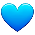 Emoji 💙 Cuore Azzurro su Samsung One UI 1.0.