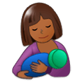 🤱🏾 Emoji Lactancia Materna: Tono De Piel Oscuro Medio en Samsung One UI 1.0.