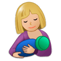 🤱🏼 Emoji Lactancia Materna: Tono De Piel Claro Medio en Samsung One UI 1.0.