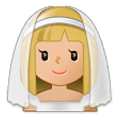 👰🏼 Emoji Noiva: Pele Morena Clara na Samsung One UI 1.0.