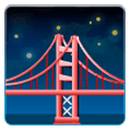 Emoji 🌉 Ponte Di Notte su Samsung One UI 1.0.