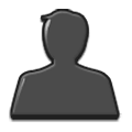 👤 Emoji Silhouette einer Büste Samsung One UI 1.0.
