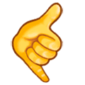 Emoji 🤙 Mano Con Gesto Di Chiamata su Samsung One UI 1.0.