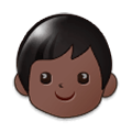 🧒🏿 Emoji Kind: dunkle Hautfarbe Samsung One UI 1.0.