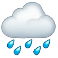 🌧️ Emoji Nube Con Lluvia en Samsung One UI 1.0.