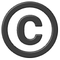 Emoji ©️ Copyright su Samsung One UI 1.0.