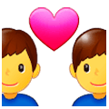 👨‍❤️‍👨 Emoji Pareja Enamorada: Hombre Y Hombre en Samsung One UI 1.0.