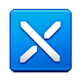 Emoji ⛌ Incrociamento delle strisce su Samsung One UI 1.0.