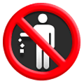 🚯 Emoji Abfall verboten Samsung One UI 1.0.