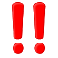 Emoji ‼️ Doppio Punto Esclamativo su Samsung One UI 1.0.