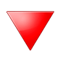 Emoji 🔻 Triangolo Rosso Con Punta Verso Il Basso su Samsung One UI 1.0.