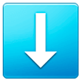 Emoji ⬇️ Freccia Rivolta Verso Il Basso su Samsung One UI 1.0.