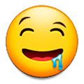 Emoji 🤤 Faccina Che Sbava su Samsung One UI 1.0.