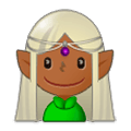 🧝🏾 Emoji Elfo: Tono De Piel Oscuro Medio en Samsung One UI 1.0.