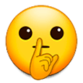 Emoji 🤫 Faccina Che Zittisce su Samsung One UI 1.0.
