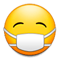 😷 Emoji Cara Con Mascarilla Médica en Samsung One UI 1.0.