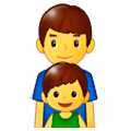 Émoji 👨‍👦 Famille : Homme Et Garçon sur Samsung One UI 1.0.