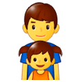 👨‍👧 Emoji Familie: Mann, Mädchen Samsung One UI 1.0.
