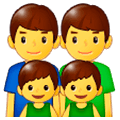 👨‍👨‍👦‍👦 Emoji Família: Homem, Homem, Menino E Menino na Samsung One UI 1.0.