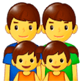 👨‍👨‍👧‍👧 Emoji Família: Homem, Homem, Menina E Menina na Samsung One UI 1.0.