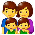 👨‍👩‍👦‍👦 Emoji Familie: Mann, Frau, Junge und Junge Samsung One UI 1.0.