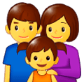 👨‍👩‍👧 Emoji Familia: Hombre, Mujer, Niña en Samsung One UI 1.0.