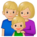 👪🏼 Emoji Familia, Tono De Piel Claro Medio en Samsung One UI 1.0.