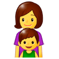 👩‍👦 Emoji Familia: Mujer Y Niño en Samsung One UI 1.0.