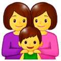 👩‍👩‍👦 Emoji Família: Mulher, Mulher E Menino na Samsung One UI 1.0.