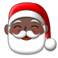 Émoji 🎅🏿 Père Noël : Peau Foncée sur Samsung One UI 1.0.