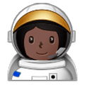 👩🏿‍🚀 Emoji Astronauta Mujer: Tono De Piel Oscuro en Samsung One UI 1.0.