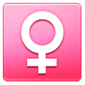 Emoji ♀️ Simbolo Genere Femminile su Samsung One UI 1.0.