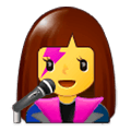 👩‍🎤 Emoji Cantante Mujer en Samsung One UI 1.0.