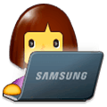 Émoji 👩‍💻 Informaticienne sur Samsung One UI 1.0.