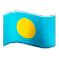 🇵🇼 Emoji Bandera: Palaos en Samsung One UI 1.0.