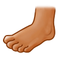 Emoji 🦶🏽 Piede: Carnagione Olivastra su Samsung One UI 1.0.