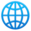 Émoji 🌐 Globe Avec Méridiens sur Samsung One UI 1.0.