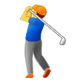 Émoji 🏌️ Joueur De Golf sur Samsung One UI 1.0.