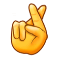🤞 Emoji Hand mit gekreuzten Fingern Samsung One UI 1.0.