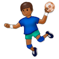 Émoji 🤾🏾 Personne Jouant Au Handball : Peau Mate sur Samsung One UI 1.0.