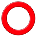 ⭕ Emoji hohler roter Kreis Samsung One UI 1.0.