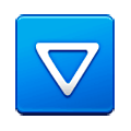 ⛛ Emoji Triângulo branco direcionado para baixo  na Samsung One UI 1.0.
