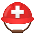 Emoji ⛑️ Elmetto Con Croce Bianca su Samsung One UI 1.0.