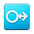 ⚩ Emoji Signo masculino horizontal con un guión en Samsung One UI 1.0.