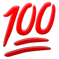 💯 Emoji 100 Punkte Samsung One UI 1.0.
