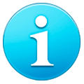 ℹ️ Emoji Buchstabe „i“ in blauem Quadrat Samsung One UI 1.0.