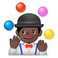 🤹🏿 Emoji Jongleur(in): dunkle Hautfarbe Samsung One UI 1.0.