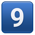 Emoji 9️⃣ Tasto: 9 su Samsung One UI 1.0.