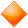 🔶 Emoji Rombo Naranja Grande en Samsung One UI 1.0.