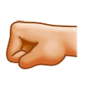 Emoji 🤛🏼 Pugno A Sinistra: Carnagione Abbastanza Chiara su Samsung One UI 1.0.